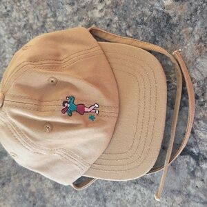 0-6 Months L&P Apparel Tan Baseball Cap with Embroidered Design